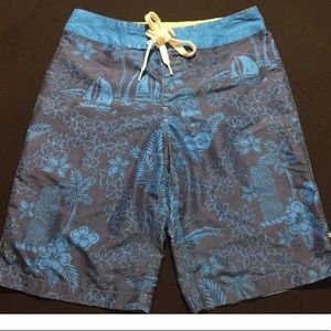 Sperry Mens Size Small 30 Board Shorts Hawaiian